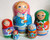 5pcs Hand Painted Russian Nesting Doll " Girls w/ Animals" by Inna Kaminskaya
