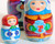 5pcs Hand Painted Russian Nesting Doll " Girls w/ Animals" by Inna Kaminskaya