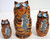 3pcs Hand Painted Russian Nesting Doll of CATS w/ MICE & Handcarved Ears
