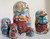 5pcs One of a Kind Russian Nesting Doll "Russian Maslenitsa" by Albina Zolotovskaya