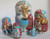 5pcs One of a Kind Russian Nesting Doll "Russian Maslenitsa" by Albina Zolotovskaya