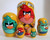 5pcs Hand Painted Russian Nesting Doll of The Angry Birds Large 5pcs Hand Painted Russian Nesting Doll of The Angry Birds Large