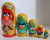 5pcs Hand Painted Russian Nesting Doll of The Angry Birds Large