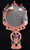 Handmade Russian Enameled Mirror "Churches Design"
