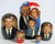 5pcs Handmade Russian Nesting Doll of President Trump & Family (Biggest doll 7.25 inches)
