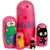 5pcs Hand Painted Russian Nesting Doll of Hello Kitty Characters Large (7.25 inches tall)
