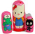 5pcs Hand Painted Russian Nesting Doll of Hello Kitty Characters Large (7.25 inches tall)