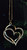 Double Heart pendant with necklace