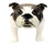 Lomonosov Porcelain Animal Figurine of a English Bulldog Dark Brown  Lomonosov Porcelain Animal Figurine of a English Bulldog Dark Brown