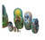 10pcs Hand Painted One of a Kind Russian Nesting Doll  "Magic Forest" by Larisa Chulkova