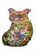 Hand Carved and Hand Painted Cat Figurine by Andrew Gavrilenko 