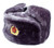 Authentic Russian Ushanka Gray Military Hat w/ Soviet Red Army Badge Size Large (60cm)