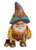 Russian Hand Carved and Hand Painted of a Gnome Amongst his Animal Friends