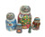 5pcs Hand Painted Russian Nesting Doll "Christmas Cats" (7.25 inches tall)