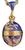 Russian Faberge Inspired Easter Enamel Egg Pendant Dark Blue w/ Gold Color Chain