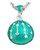 Russian Faberge Inspired Easter Enamel Egg Green Color Pendant w/ Silver Chain