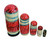 5pcs Hand Painted Russian Nesting Doll Santa Claus Style 7.25"
