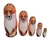 5pcs Hand Painted Russian Nesting Doll of Foxes 4.75" tall