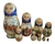 9pcs Hand Painted Russian Nesting Doll "Winter Troika" Floral 9.75 inches tall