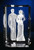 A Bride and Groom in glass