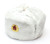 Authentic Russian White Ushanka Hat w/ Soviet Red Army Badge Size Medium (58 cm)