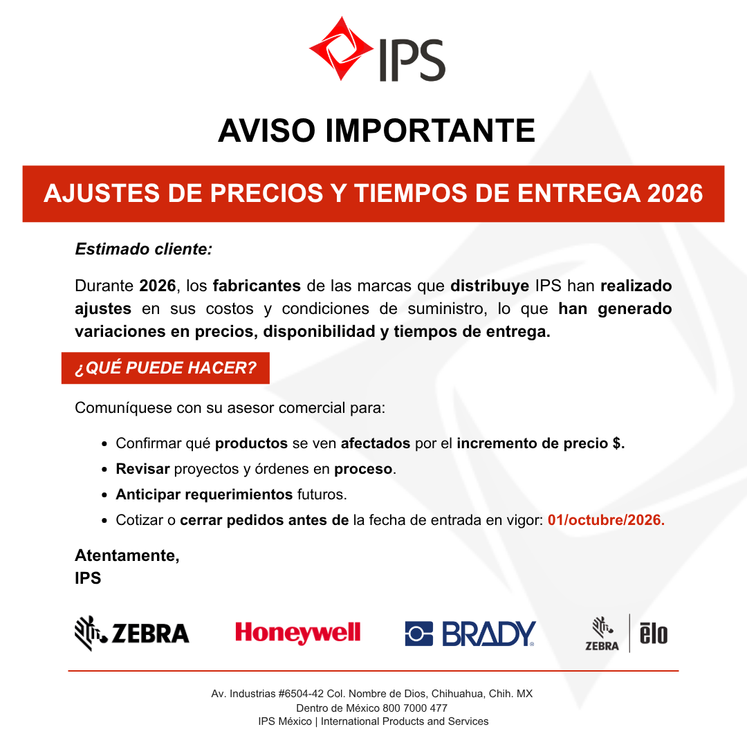 Aviso importante IPS