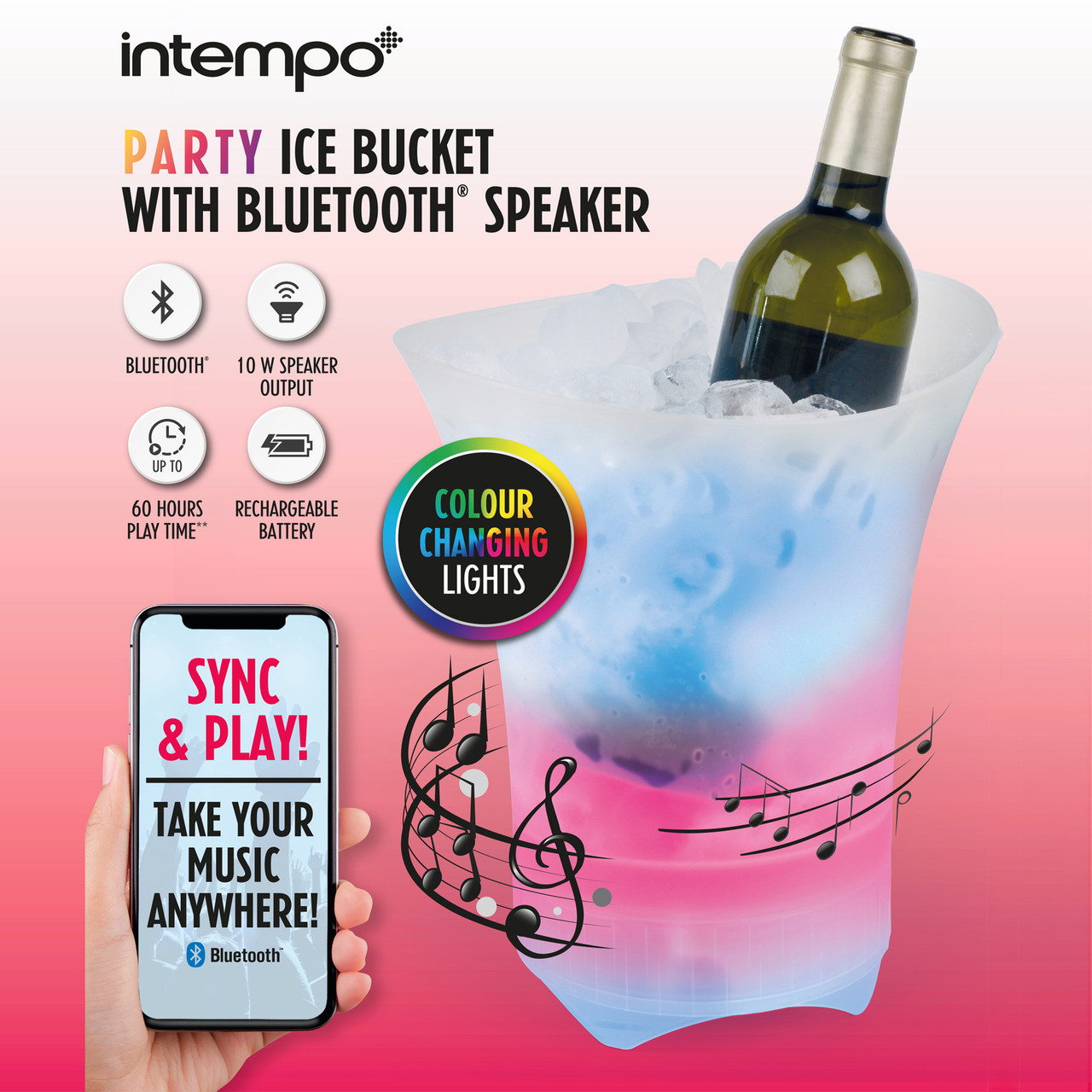 intempo party ice bucket