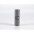Grey USB flash drive with Lightning connector, upright on white background
