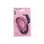 Purple and pink braided travel phone strap in packaging