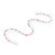 Micro USB charging cable decorated with pastel coloured beads