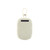 Cream portable Bluetooth speaker with carry loop, front view