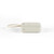Cream travel adaptor case shown from side with carry strap