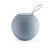 Blue portable wireless speaker with fabric mesh and carry loop