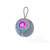 Blue portable Bluetooth speaker with multicolour LED light and carry loop