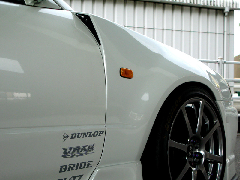 URAS Type R Front Wide Fenders (99-02 R34) - Faction Motorsports