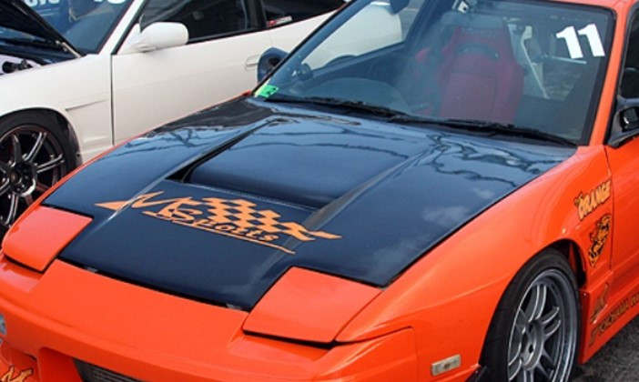 M Sports Colored Carbon Hood for 180sx (8994 S13) Faction Motorsports