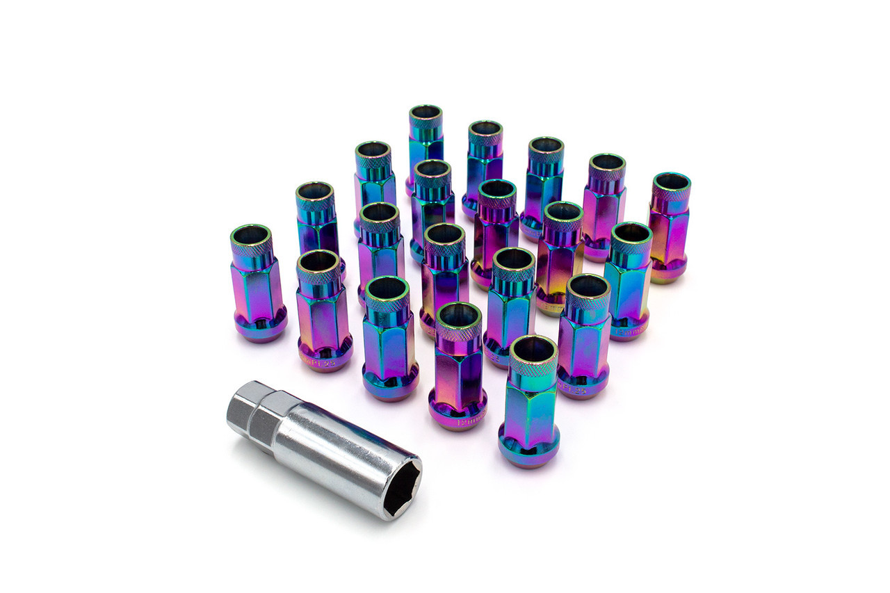 ISR Performance Steel 50mm Open Ended Lug Nuts M12x1.25 - Neo