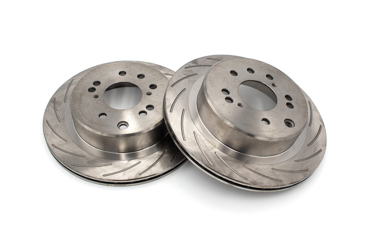 ROFU Slotted Rear Rotors - 4 & 5 Lug (90-96 Z32) - Faction Motorsports