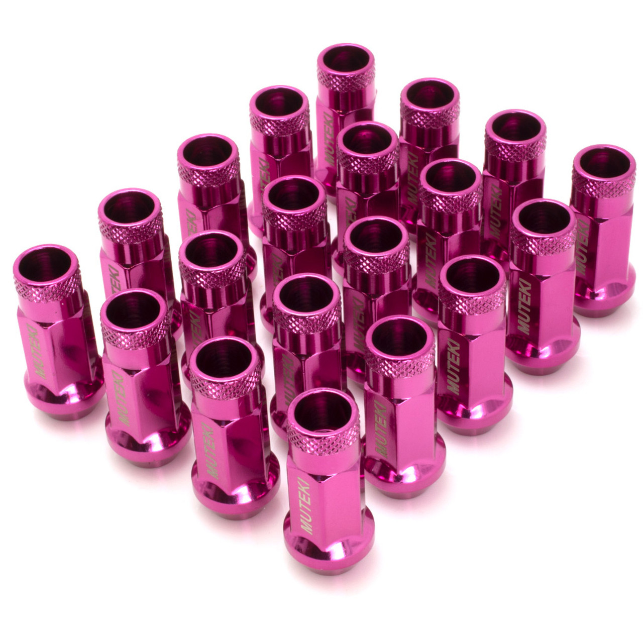 Muteki SR48 Pink Open Ended Lug Nuts 12x1.25 - Faction Motorsports