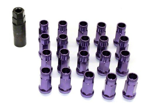 Muteki SR48 Purple Open Ended Lug Nuts 12x1.25 - Faction Motorsports