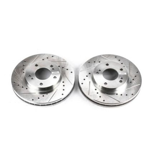 その他 RE.ST Stoptech Slotted Front Brake Rotors for Non-Turbo Z32 (89-90