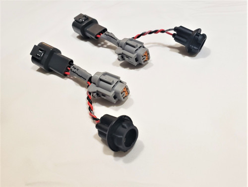 Key'd Performance Plug & Play Aftermarket Kouki Type-X Dual Post Bumper Light Adapter Harness (89-94 S13)