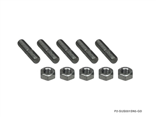 P2M Stainless T25/T28 Turbo Outlet Stud & Nut Set - M8X1.25