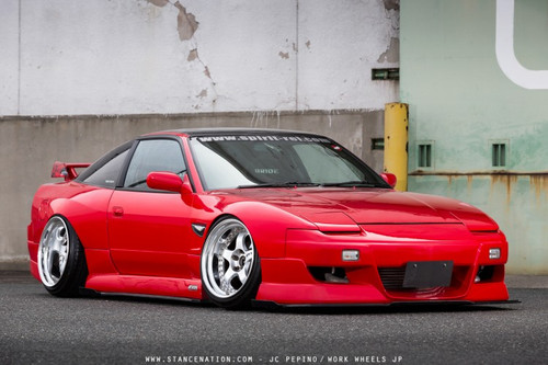Spirit玲　180sx レッド Spirit Rei Miyabi Front Bumper for 180SX (89-94 S13) - Faction