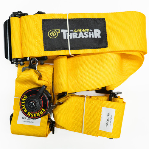 Thrash Racing FIA 4-Point Harness - Yellow