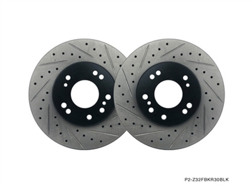 その他 RE.ST Stoptech Slotted Front Brake Rotors for Non-Turbo Z32 (89-90