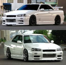 uras type r フロントバンパー r34 URAS Type-R Front Bumper (98-02 R34) - Faction Motorsports