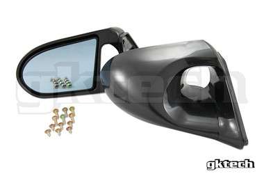 GK Tech Aero Mirrors - LHD (89-94 S13) - Faction Motorsports