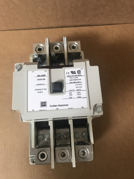 Eaton/Cutler-Hammer Contactor C825Ln6 120V Coil 360A 600V