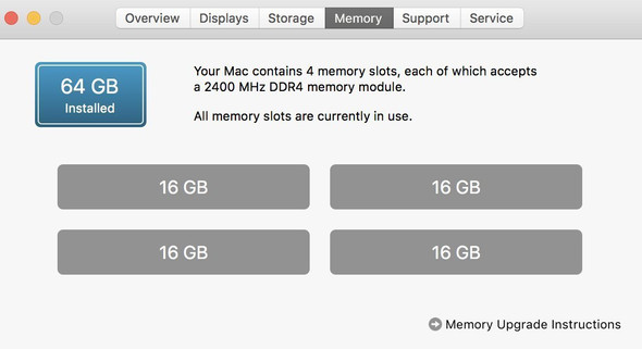 Adamanta 64Gb (4X16Gb) Memory Upgrade For Apple Imac 2017 27" Retina 5K...